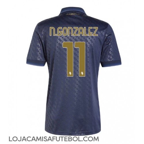 Camisa de Futebol Juventus Nicolas Gonzalez #11 Equipamento Alternativo 2024-25 Manga Curta